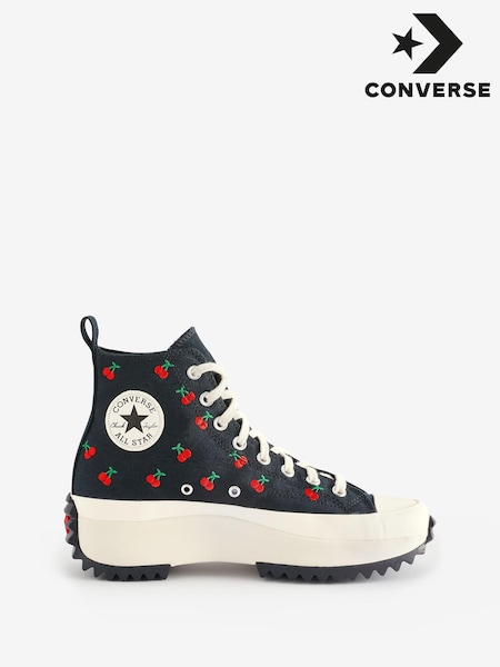 Converse Black Cherry Print Run Star Hike Trainers (178778) | AED152