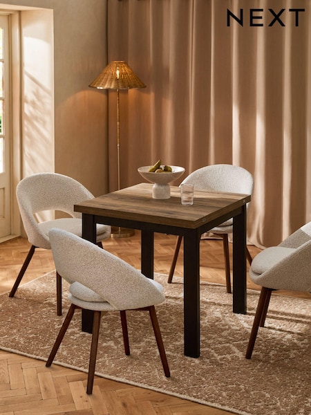 Dark Bronx 4 to 6 Seater Foldable Extending Rectangle Dining Table (178797) | €365