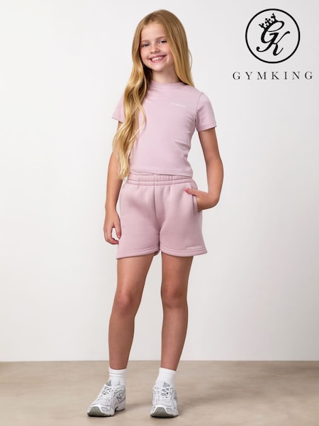 Bənövşəyi - Gym King 365 Fleece Şort