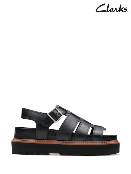 Negru - Sandale Clarks din piele Orianna Twist (179558) | 670 LEI