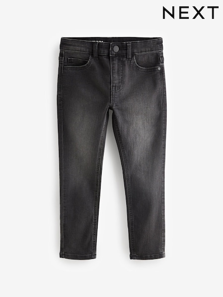 Grey Charcoal Skinny Fit Stretch Jeans (3-16yrs) (180089) | €4 - €6