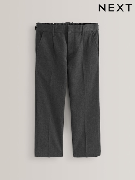 Grey Plus Waist School Pleat Front Trousers (3-17yrs) (180270) | €12 - €23