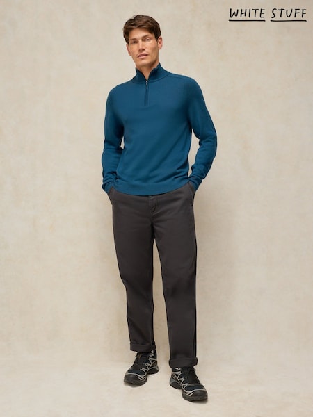 Verde - Regular White Stuff Conway Merino Funnel Neck Jumper