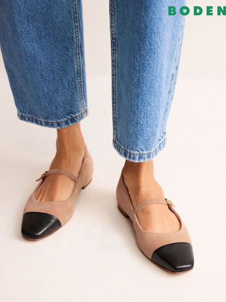 Boden Brown Mary Jane Flats (181228) | €150