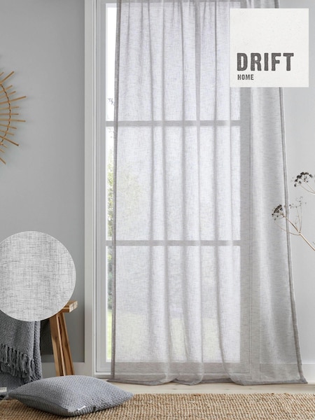 Drift Home Grey Kayla Slot Top Voile Panel (181351) | $22 - $26