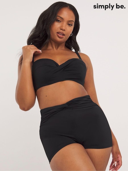 Simply Be Magisculpt Twist Front Bikini Shorts (181416) | ‏131‏₪