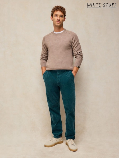 Zeleno - Regular White Stuff Kimber Cord Trousers