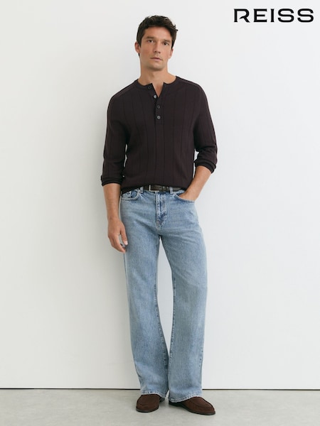 Light Stone Wash - Regular Reiss Styles Relaxed Flared-leg Jeans