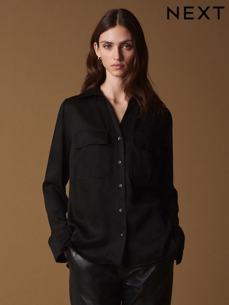 Black Pocket Detail Premium Shirt (182209) | €12