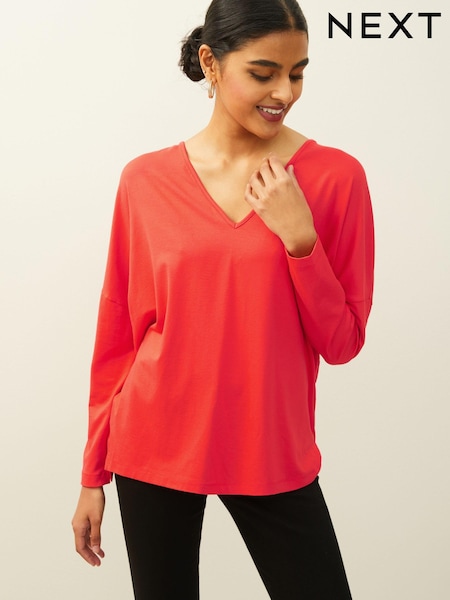 Red Long Sleeve Tunic Top (182739) | €10