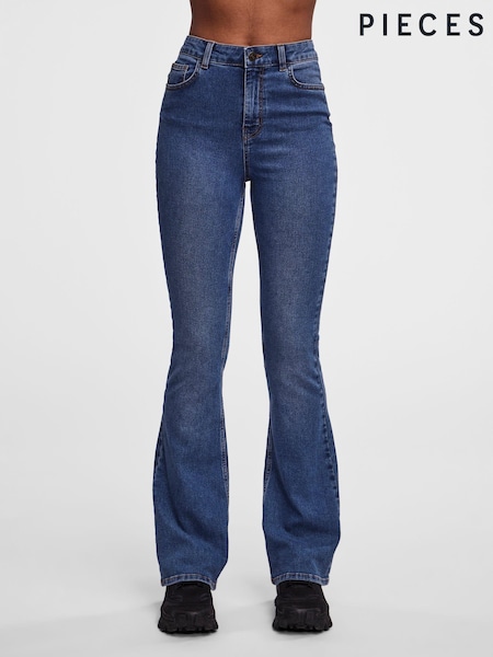 PIECES Blue High Waisted Flare Leg Jeans (182833) | €23