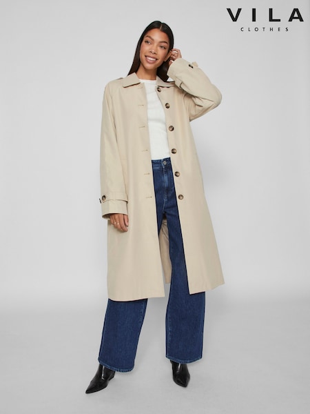VILA Natural Trench Coat (182874) | €47.50