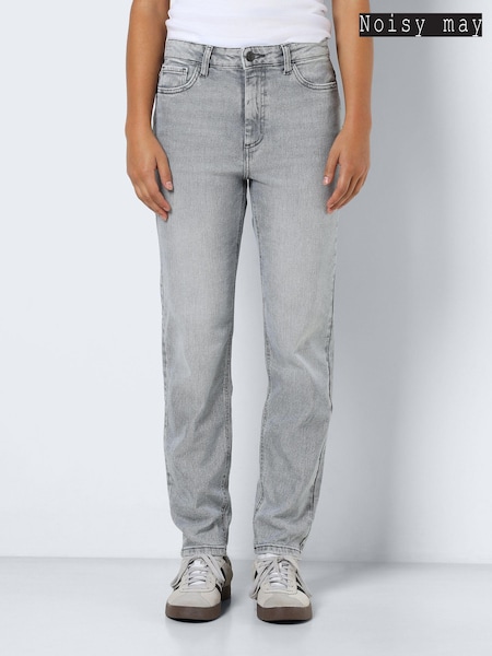 NOISY MAY Grey High Waisted Mom Jeans (183000) | €50