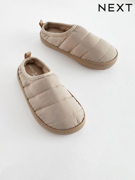 Neutral Thinsulate™ Lined Quilted Mule Slippers (183161) | €8.50 - €10.50
