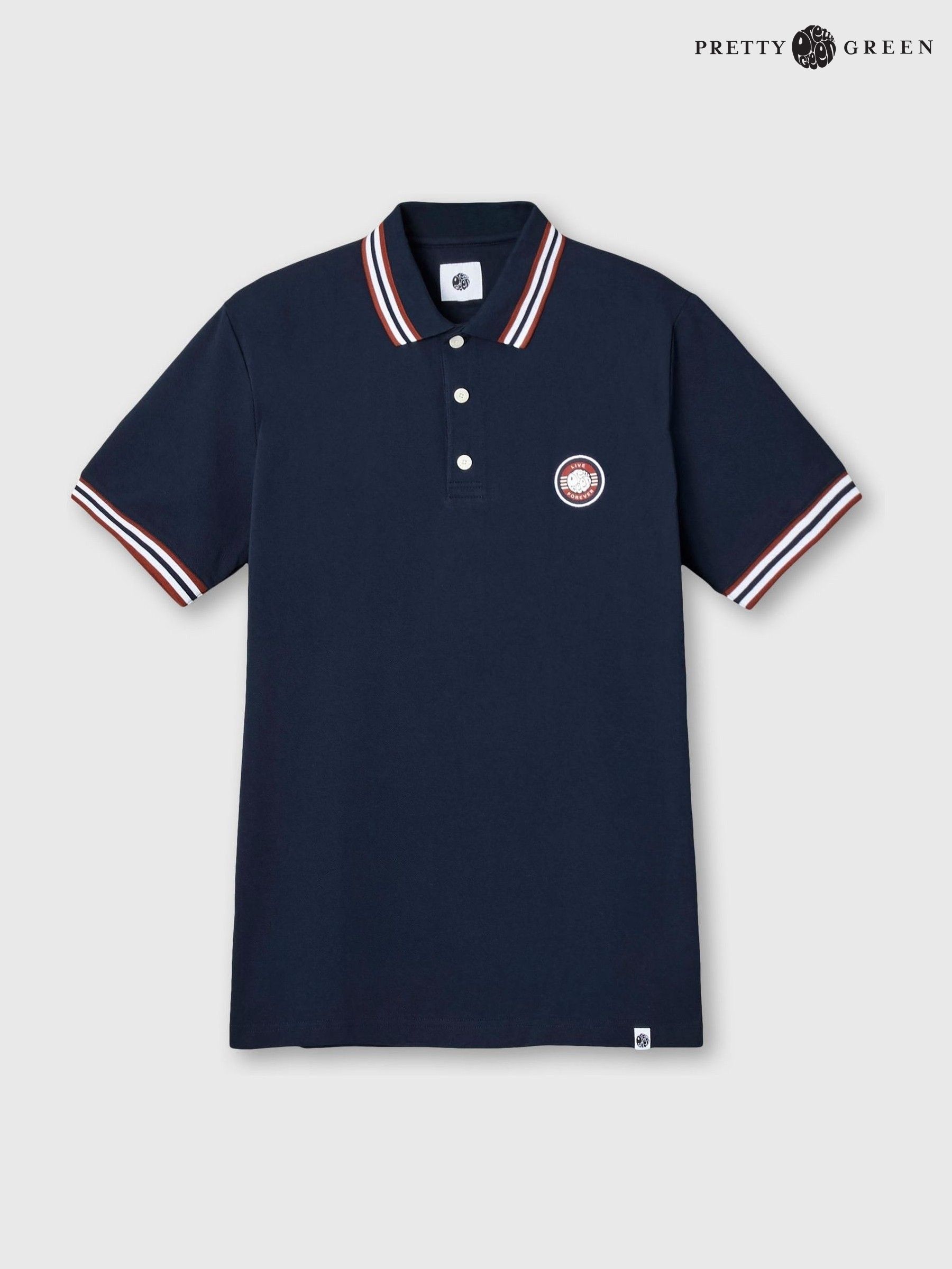 Men s Polo Shirts Pretty Green Tipped Tops Next Estonia