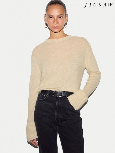 Cream - Jigsaw Cloud Cashmere Eldon Jumper
