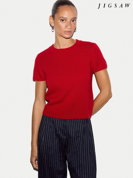 Rot - Jigsaw Cashmere T-shirt