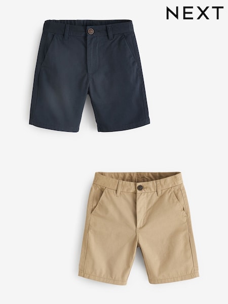 Azul marino/Stone - Chino Shorts 2 Pack (3-16yrs) (183855) | 21 € - 35 €