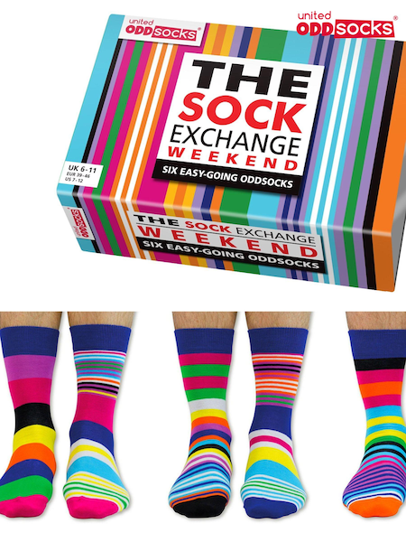 United Odd Socks Multi Stripe Sock Exchange Weekend Socks (184250) | $22