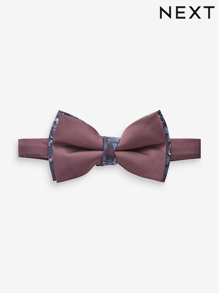 Burgundy Red Floral Bow Tie (184262) | €7