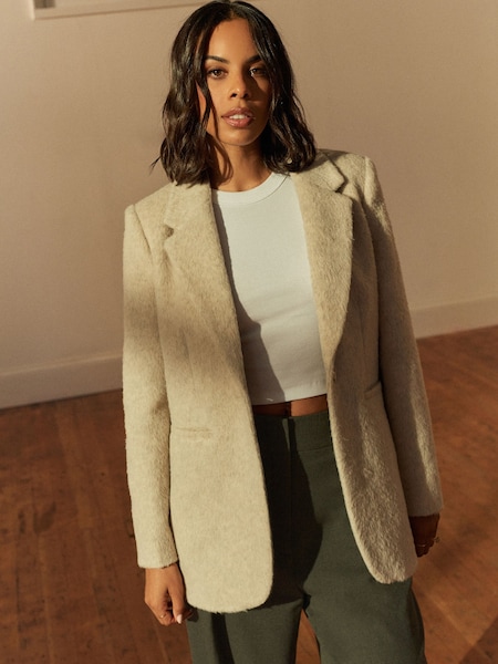 Neutral Warm Handle Blazer with Wool (184547) | €36