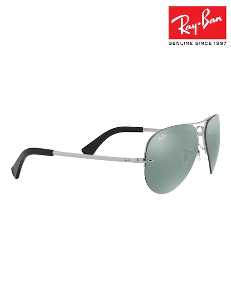 Silber und Grün verspiegelte Gläser - Ray-Ban® Lightforce Pilotensonnenbrille (184634) | 267 €