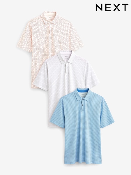 Kirkkaat Geot - Normaali istuvuus - Short Sleeve Jersey Polo Shirts 3 Pack (185649) | €42