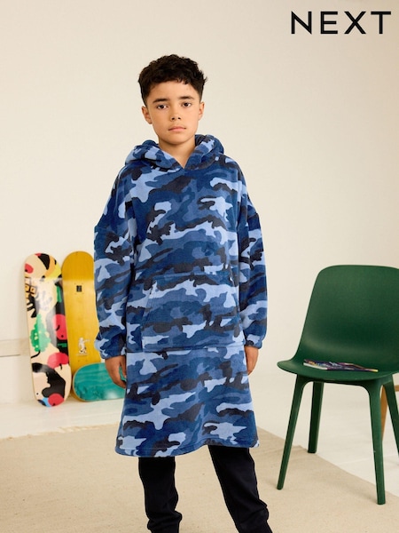 Navy Blue Camouflage Hooded Blanket (3-16yrs) (185846) | €7.50 - €10