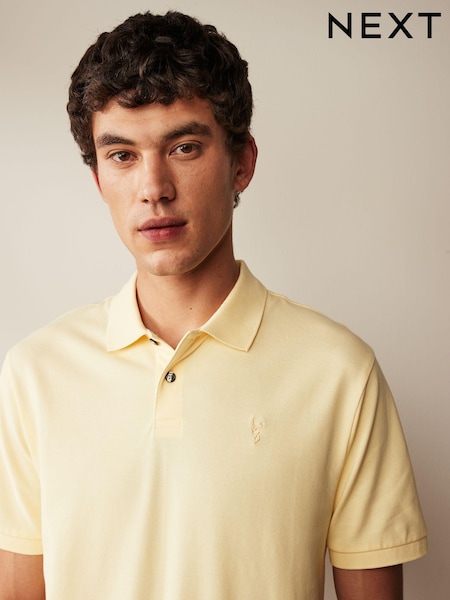 Yellow Short Sleeve Pique Polo Shirt (185947) | €11.50