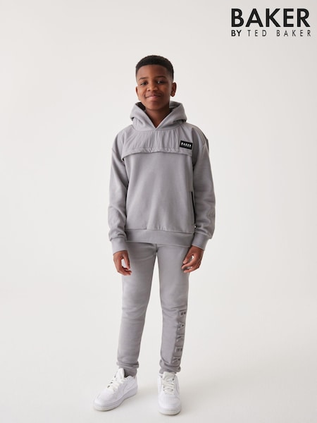 Grau - Baker by Ted Baker Set aus geprägtem Hoodie und Jogger (186074) | 34 € - 40 €