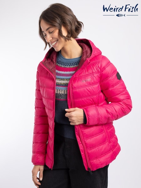 Pink - Weird Fish Eshka Lightweight Padded Jacket