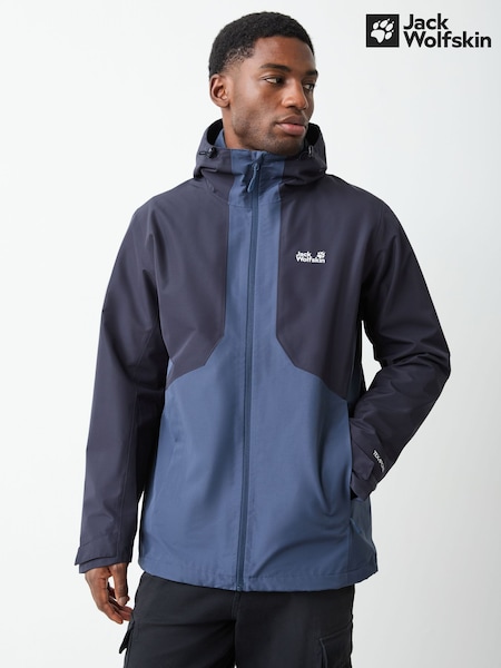 Blue - Regular Jack Wolfskin Stonetrail 3-in-1 Waterproof Jacket