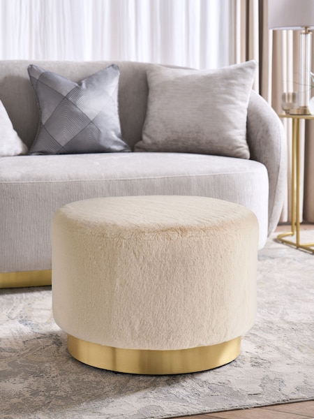 Lipsy Mink Faux Fur Laurel Stool (186699) | €189