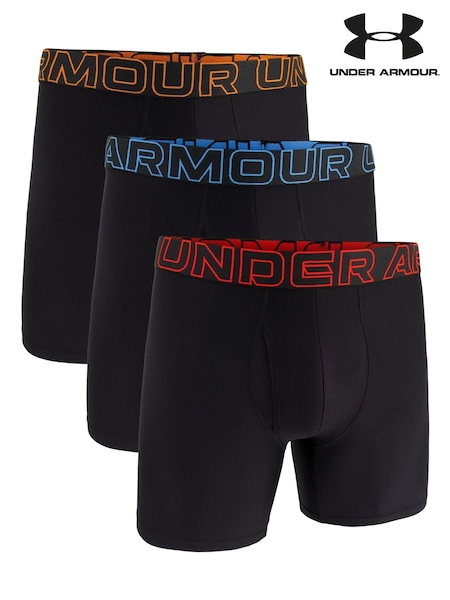 Under Armour Black Ground Performance 100% Cotton Tech Boxers 3 Pack (186724) | OMR9