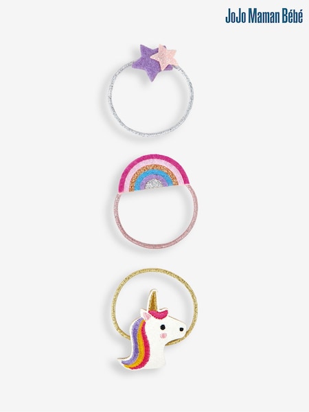 JoJo Maman Bébé Unicorn 3-Pack Unicorn Hair Bands (186917) | €12