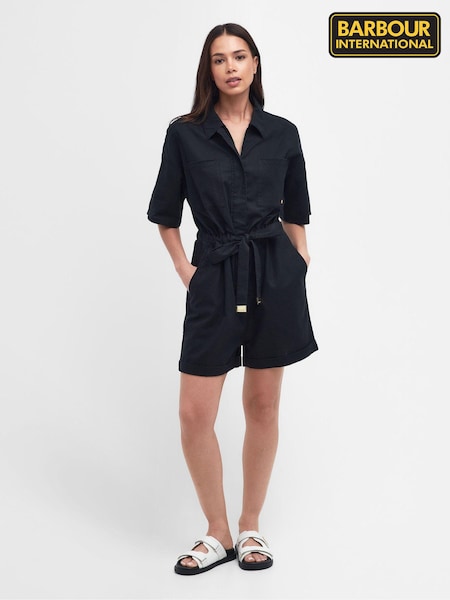 Barbour® International Rosell Linen Blend Short Playsuit (187000) | €63