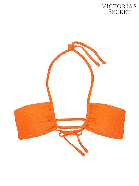 Victoria's Secret Sunset Orange Fishnet Cross Over Swim Bikini Top (187195) | €13.50