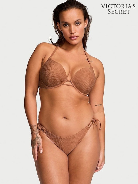 Victoria's Secret Caramel Brown Fishnet Tie Side Swim Bikini Bottom (187517) | €13.50