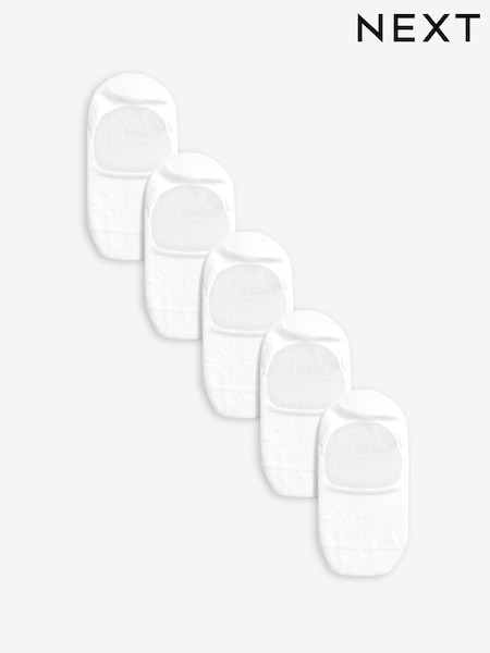 White Invisible Trainer Socks Five Pack (187545) | €6.50