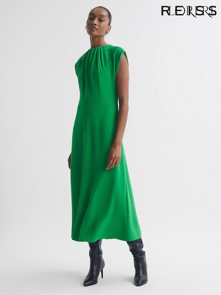 Florere Tie Neck Midi Dress (187763) | €262