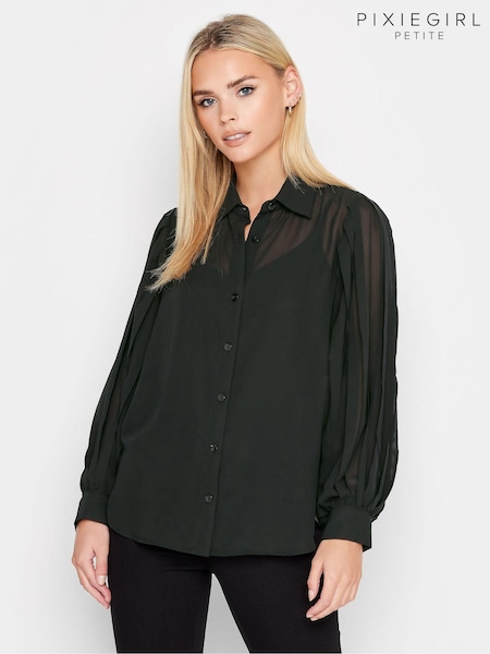 PixieGirl Petite Pleated Sleeve Shirt (187937) | 216 LEI