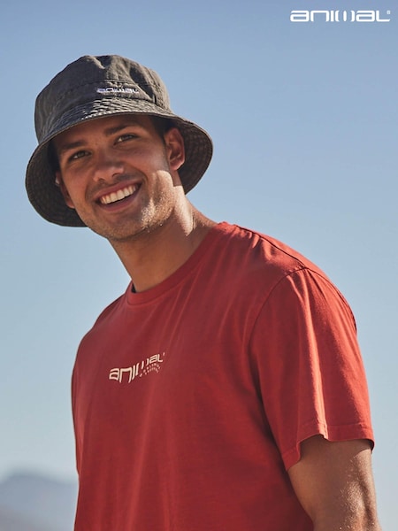 Gris - Animal Sean Bucket 100% Cotton Hat (188211) | 35 €