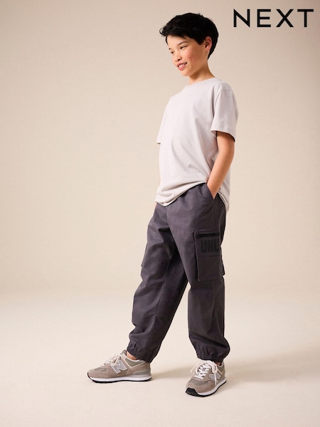 Charcoal Grey Unlimited Pocket Detail Cargo Trousers (3-16yrs) (188416) | AED63 - AED81