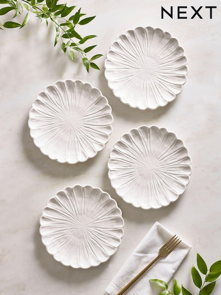 Set of 4 Daisy Flower Side Plates (188754) | R$ 255