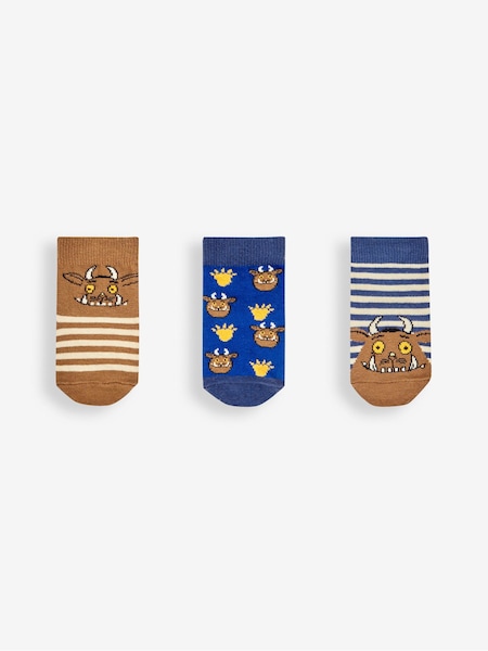 JoJo Maman Bébé Brown 3-Pack The Gruffalo Socks (188800) | €17