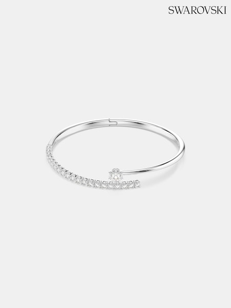 White - Swarovski Matrix Bangle