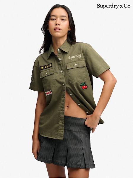 Green - Superdry Short Sleeve Scout Shirt