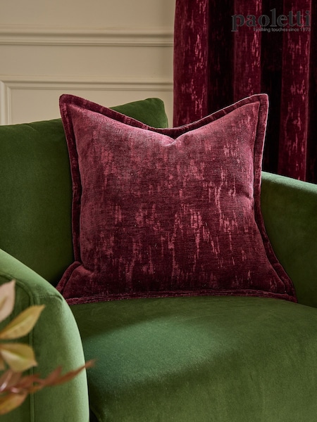 Paoletti Aurelio Chenille Jacquard Fibre Filled Cushion