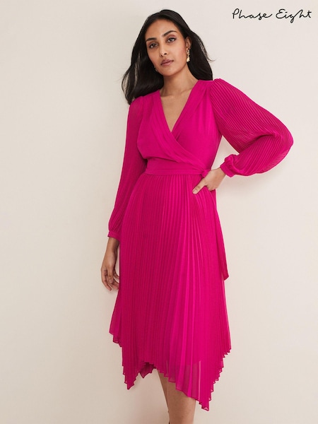 Phase Eight Purple Petite Petite Petra Pleat Dress (190278) | €51