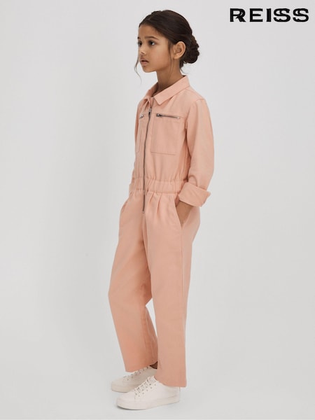 Reiss Pink Penelope 13-14 yrs Denim Jumpsuit (191232) | LEI 578